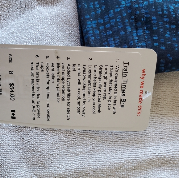 NWT Lululemon Train Times Bra. Discontinued style! - Picture 2 of 3